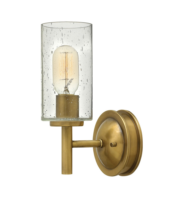 Collier 1 Light Wall Light Brass E27-1