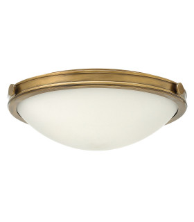Collier 3 Light Medium Ceiling Flush Light Brass E27-1