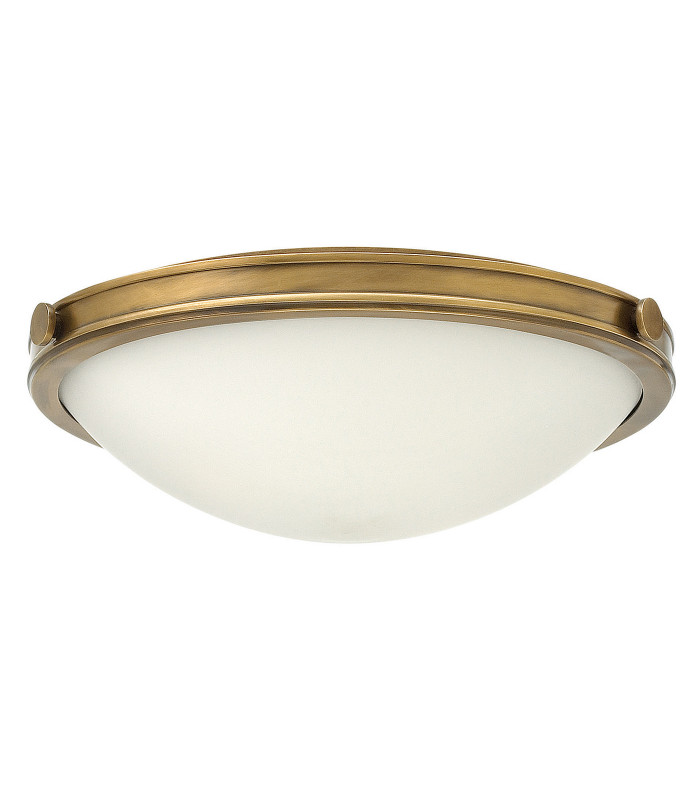 Collier 3 Light Medium Ceiling Flush Light Brass E27-1