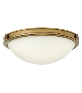 Collier 2 Light Small Ceiling Flush Light Brass E27-1