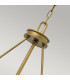 Collier 4 Light Ceiling Pendant Brass E14-3