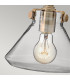 Congress 1 Light Glass Shade Wall Light Brushed Caramel E27-4