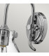 Congress 1 Light Glass Shade Wall Light Chrome E27-2