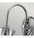 Congress 1 Light Glass Shade Wall Light Chrome E27-3