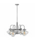 Congress Multi Arm Chandelier Chrome Finish E27