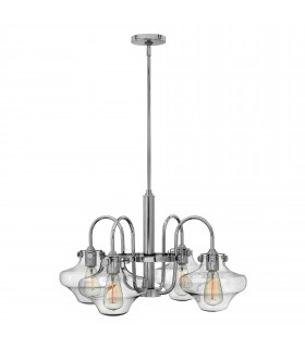 Congress Multi Arm Chandelier Chrome Finish E27