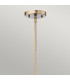 Congress 1 Light Dome Ceiling Pendant Brushed Caramel Clear Glass E27-2