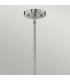 Congress 1 Light Dome Ceiling Pendant Chrome Clear Glass E27-2