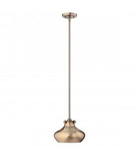 Hinkley Congress Dome Pendant Light 1x E27 Brushed Caramel