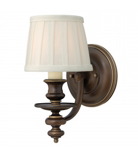 Dunhill 1 Light Indoor Wall Light Royal Bronze E14-1