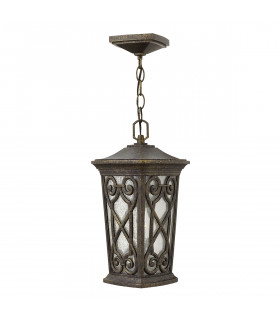 Enzo 1 Light Small Outdoor Ceiling Chain Lantern Autumn IP44 E27