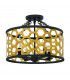 Felix 4 Light Semi Flush Ceiling Light Gold E14
