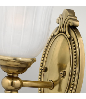Francoise 1 Light Bathroom Wall Light Burnished Brass IP44 G9-2