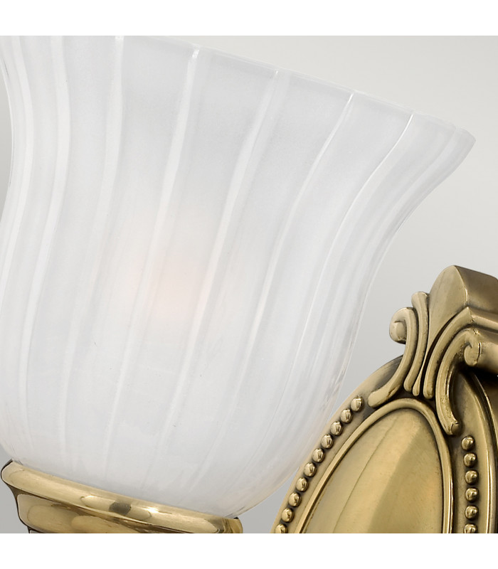 Francoise 1 Light Bathroom Wall Light Burnished Brass IP44 G9-4