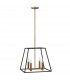 Fulton 4 Light Ceiling Pendant Chandelier Bronze E14-1