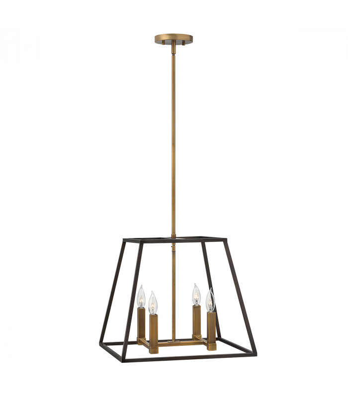 Fulton 4 Light Ceiling Pendant Chandelier Bronze E14-1