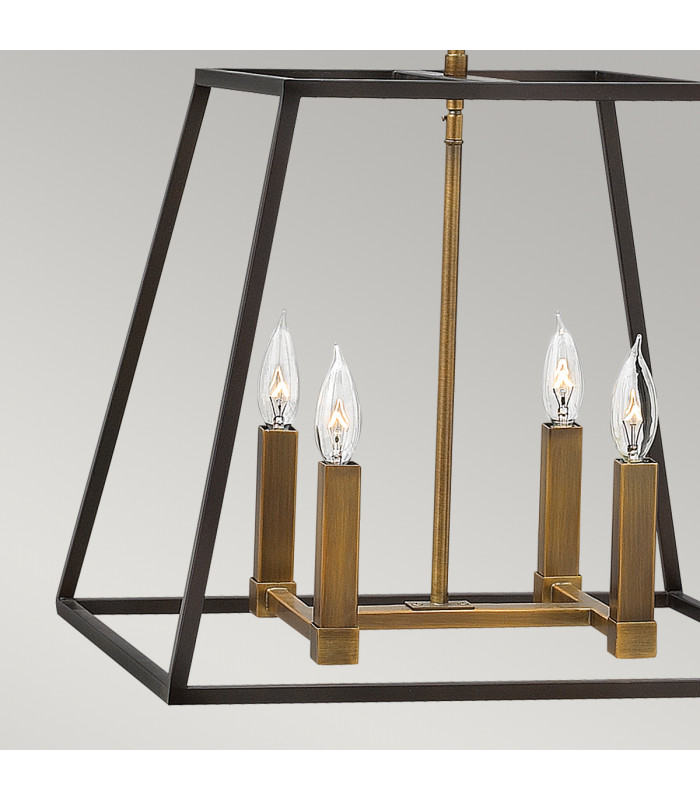 Fulton 4 Light Ceiling Pendant Chandelier Bronze E14-4