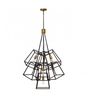 Fulton 7 Light Chandelier Bronze Finish E27-1