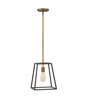 Fulton 1 Light Ceiling Pendant Bronze E27-1
