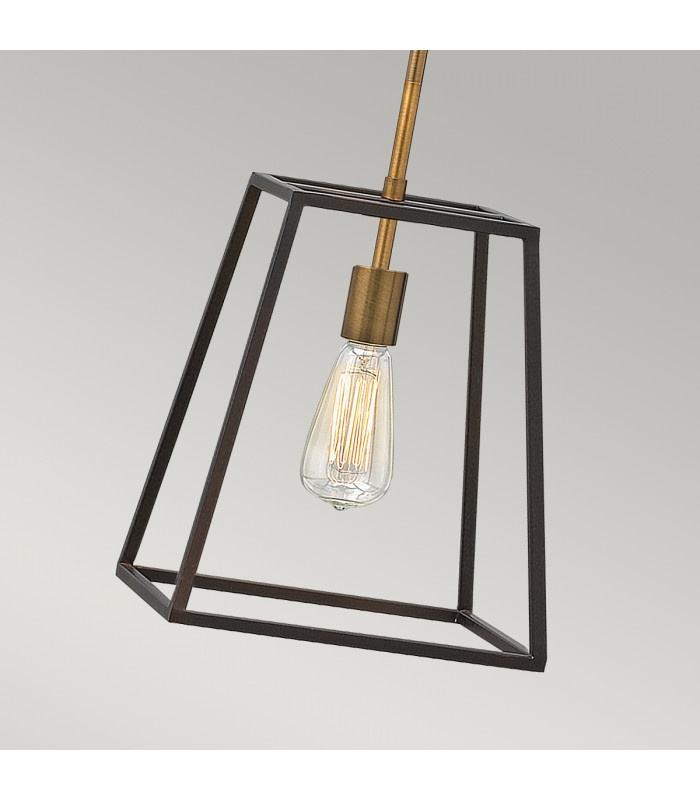 Fulton 1 Light Ceiling Pendant Bronze E27-3