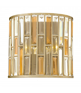 Gemma 2 Light Indoor Wall Light Silver Leaf E14-1
