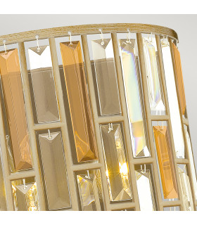 Gemma 2 Light Indoor Wall Light Silver Leaf E14-2
