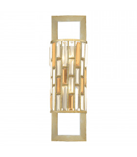 Gemma 2 Light Indoor Wall Light Silver Leaf E14-1