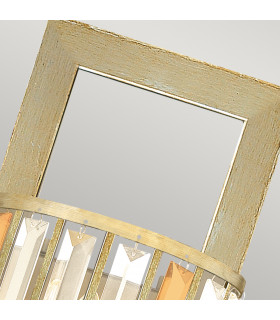 Gemma 2 Light Indoor Wall Light Silver Leaf E14-2
