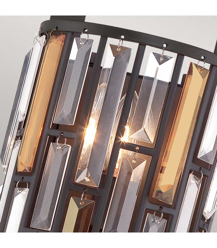 Gemma 2 Light Indoor Wall Light Vintage Bronze E14-3