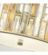 Gemma 3 Light Flush Mount Ceiling Light Silver Leaf E27-3