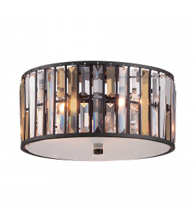 Gemma 3 Light Flush Mount Ceiling Light Vintage Bronze E27-1