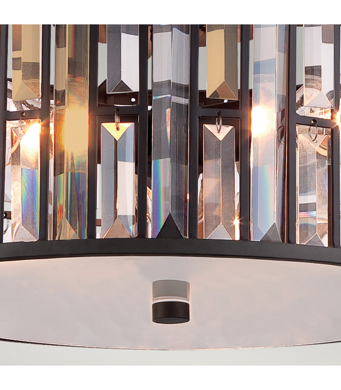 Gemma 3 Light Flush Mount Ceiling Light Vintage Bronze E27-3