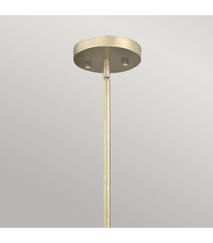 Gemma 1 Light Ceiling Mini Pendant Silver Leaf E27-2