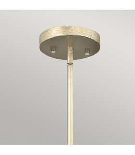 Gemma 3 Light Ceiling Pendant Silver Leaf E27-2