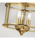 Gentry 3 Light Flush Mount Ceiling Light Polished Brass E14-2