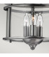 Gentry 3 Light Flush Mount Ceiling Light Pewter E14-3