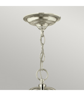 Gentry 6 Candle Large Pendant Light - Polished Nickel-2