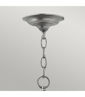 Gentry 6 Light  Large Ceiling Lantern Pendant Pewter E14-2