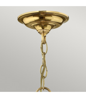 Gentry 4 Light Medium Ceiling Lantern Pendant Polished Brass E14-2