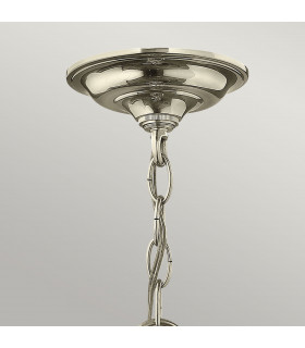 Gentry 4 Candle Medium Pendant Light - Polished Nickel-2