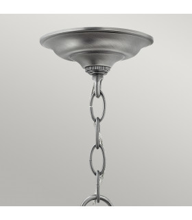 Gentry 4 Light  Medium Ceiling Lantern Pendant Pewter E14-2