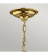 Gentry 3 Light Small Ceiling Lantern Pendant Polished Brass E14-2