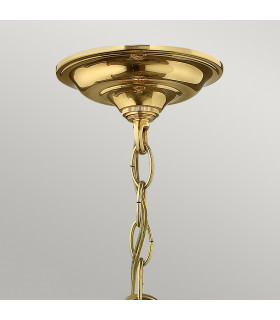 Gentry 3 Light Small Ceiling Lantern Pendant Polished Brass E14-2