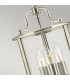 Gentry 3 Light Small Ceiling Lantern Pendant Polished Brass E14-3