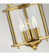 Gentry 3 Light Small Ceiling Lantern Pendant Polished Brass E14-4