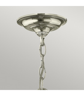 Gentry 3 Candle Small Pendant Light - Polished Nickel-2