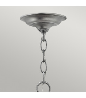 Gentry 3 Light  Small Ceiling Lantern Pendant Pewter E14-2