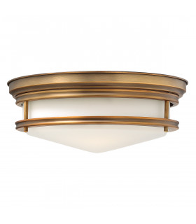 Hadley 3 Light Semi Flush Ceiling Light Brushed Bronze E27-1