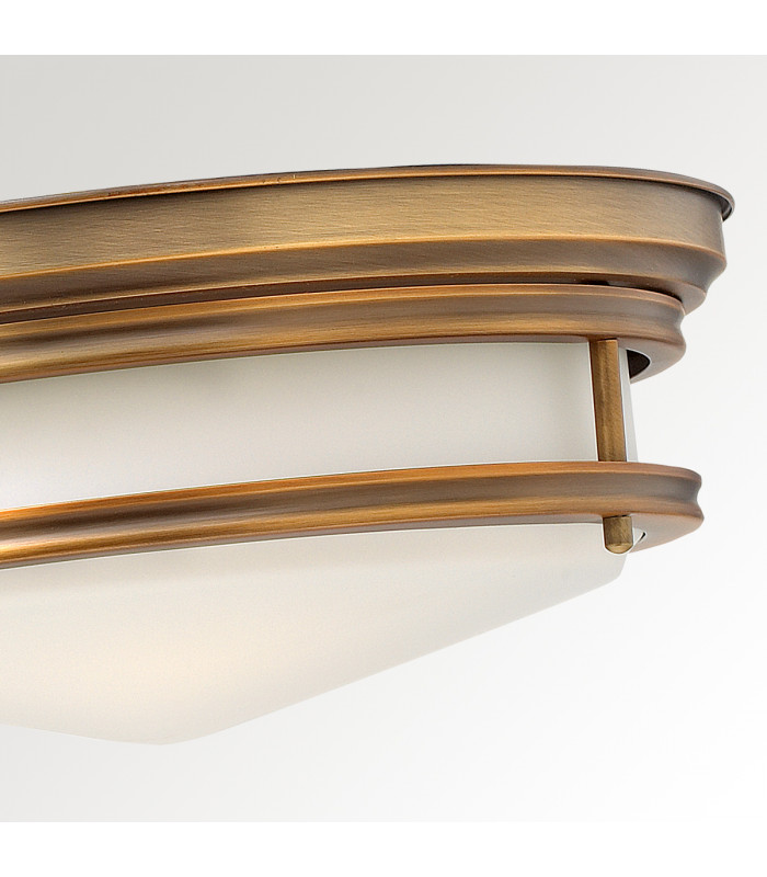 Hadley 3 Light Semi Flush Ceiling Light Brushed Bronze E27-2