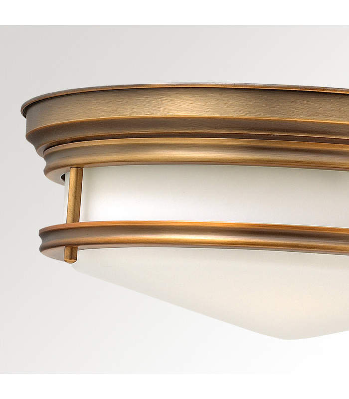 Hadley 3 Light Semi Flush Ceiling Light Brushed Bronze E27-3